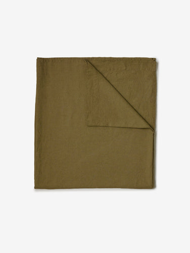 Khaki Linen Flat Sheet