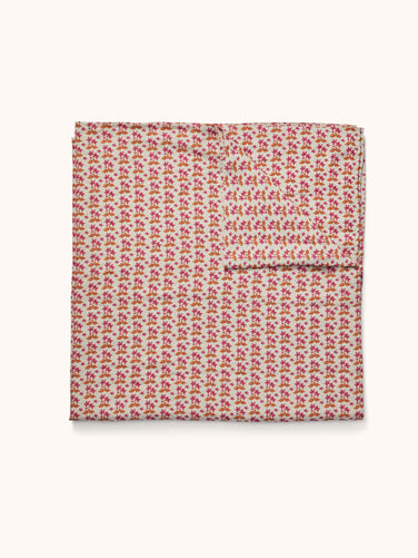 Petit Madeline Pink Linen Flat Sheet