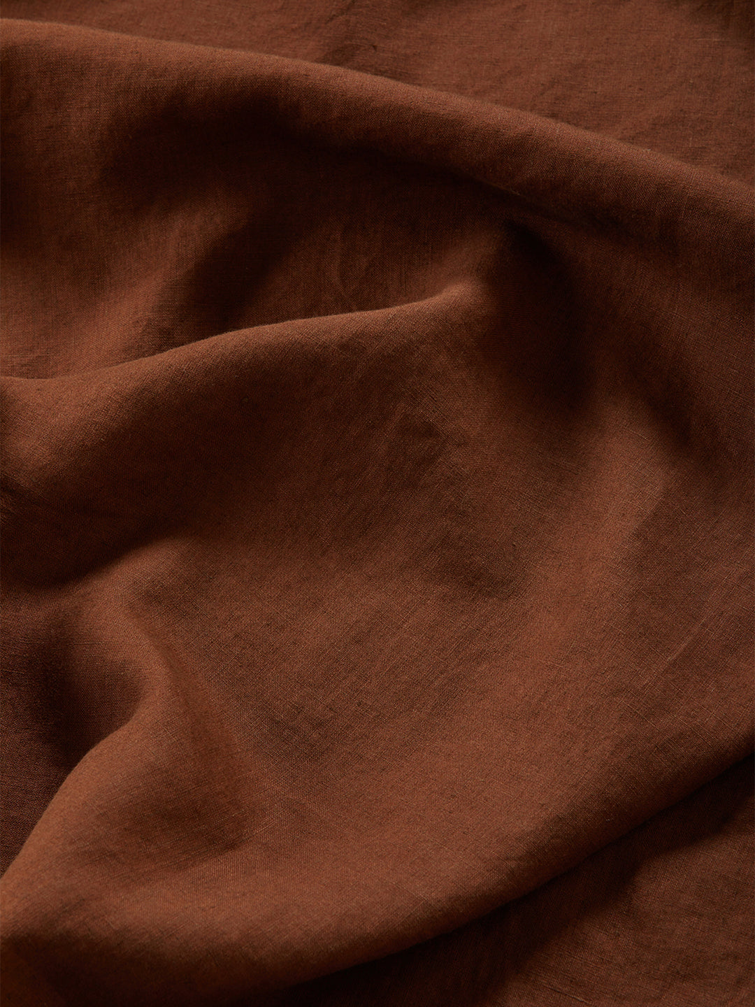 Cocoa Linen Fitted Sheet