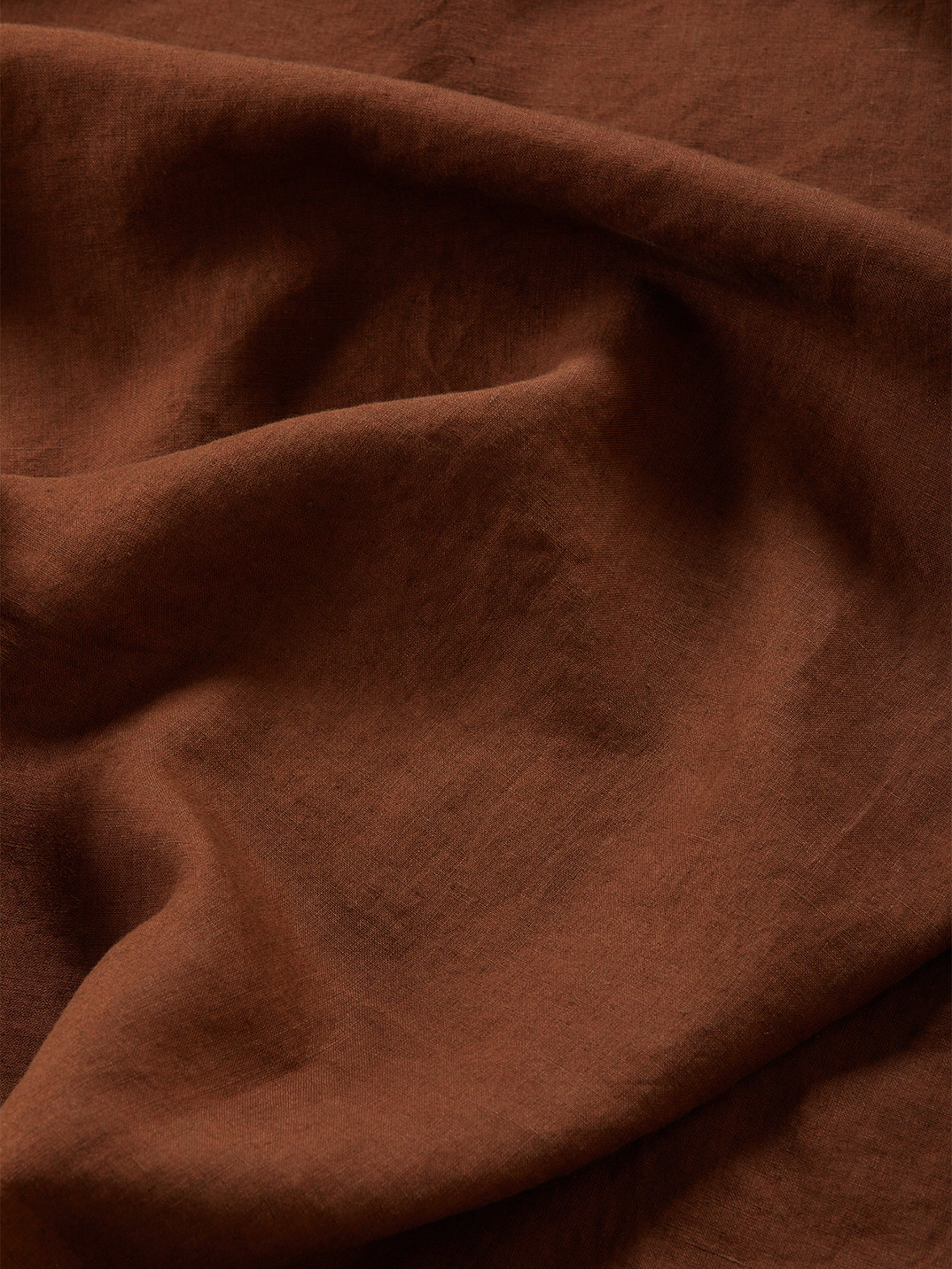 Cocoa Linen Fitted Sheet