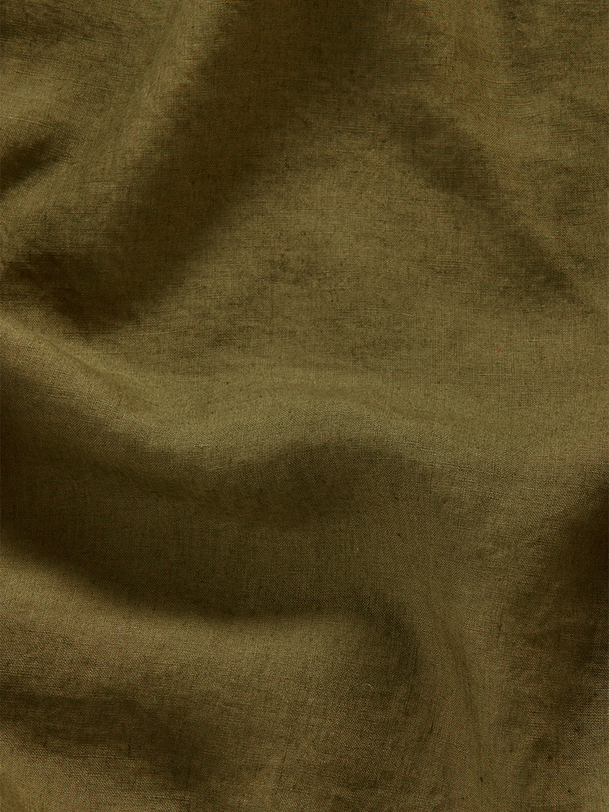 Khaki Linen Fitted Sheet