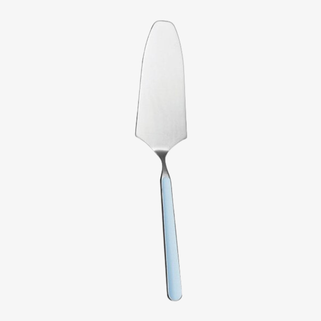 Fantasia Cake Server Light Blue | Stainless Steel & Blue Enamel Cake Server