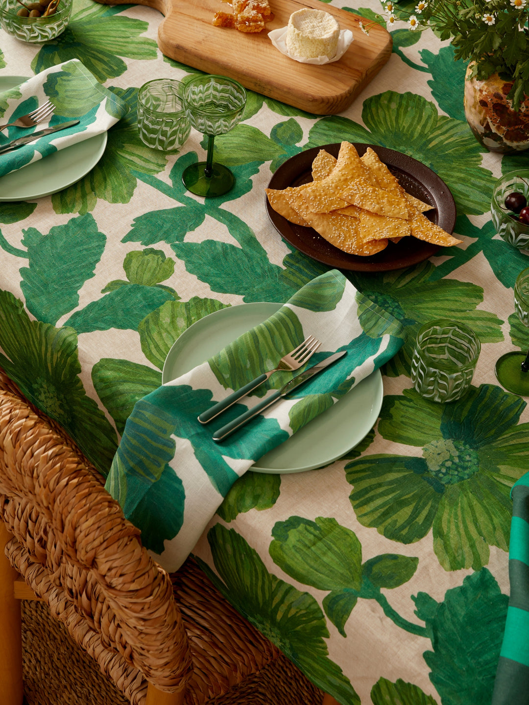 Fantasia Cutlery Set: Forest Green