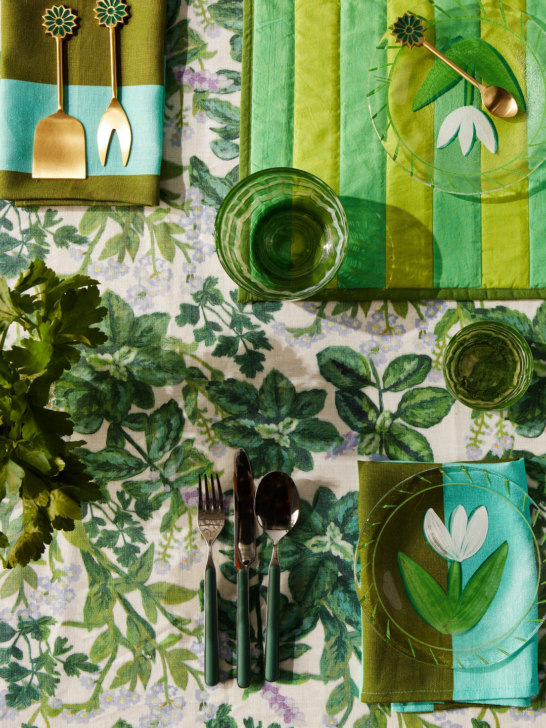 Watercolour Green Bowl