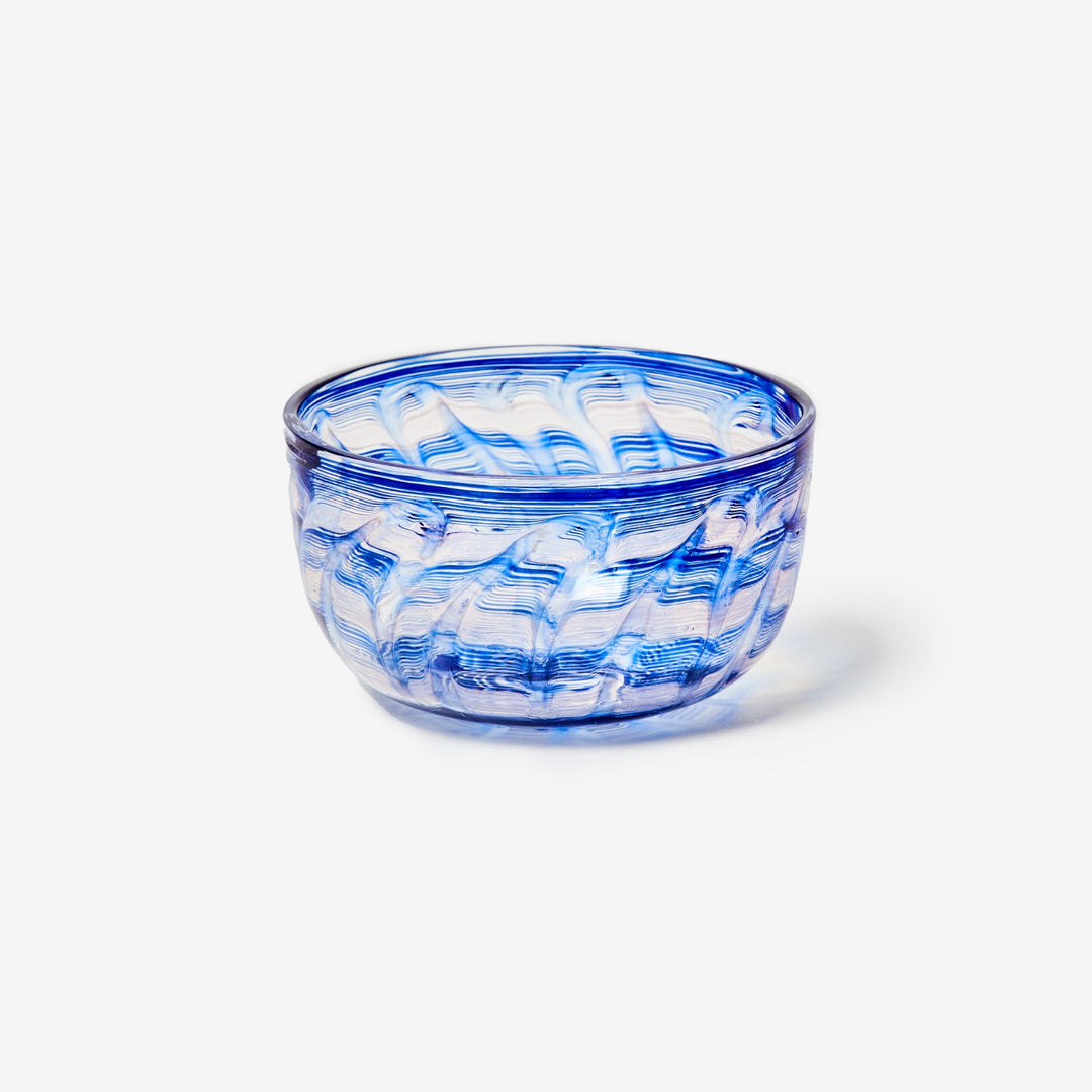 Watercolour Blue Bowl | Blue Glassware