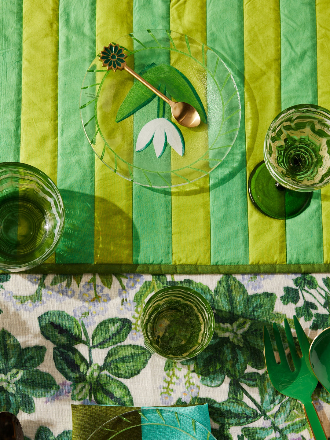 Watercolour Green Coupes