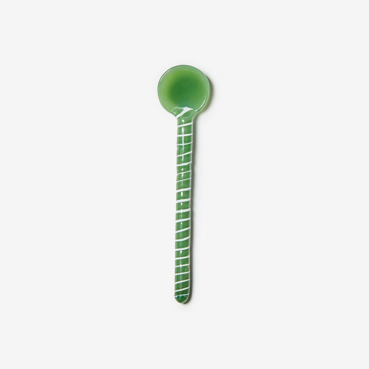 Swirl Green Teaspoon