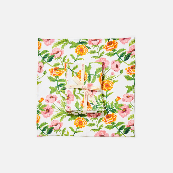Linen Napkins Australia | Pink Floral | Bonnie and Neil