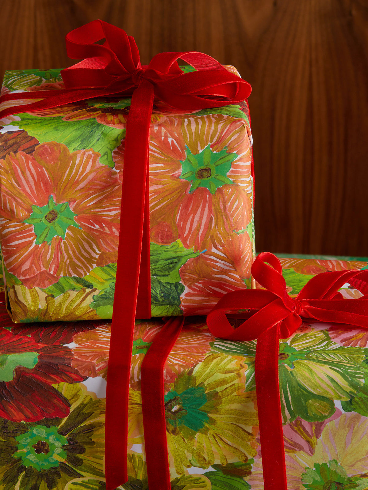 Primrose Sunset Christmas Wrapping Paper