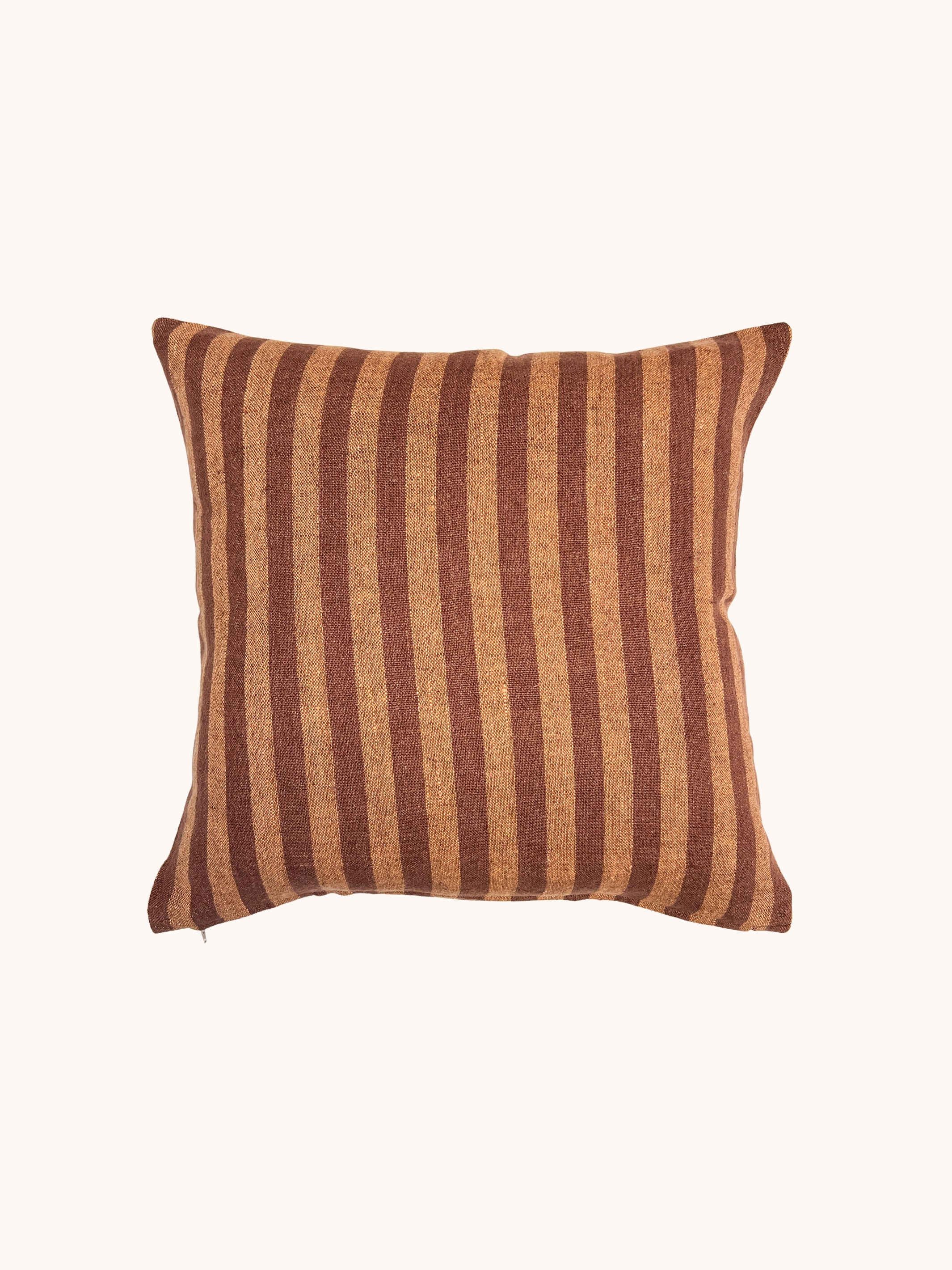 Linear Hazelnut Linen Cushion - Almost Perfect
