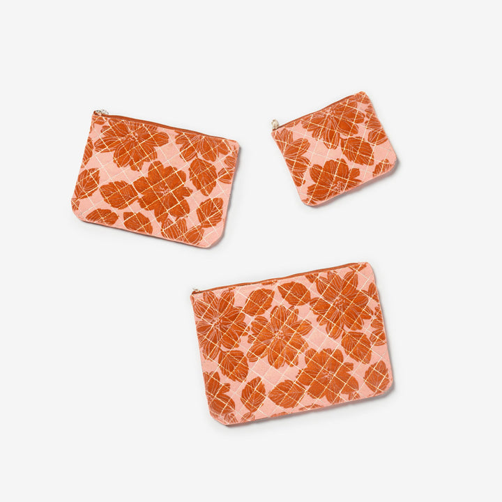 Margot Tan Makeup Pouches