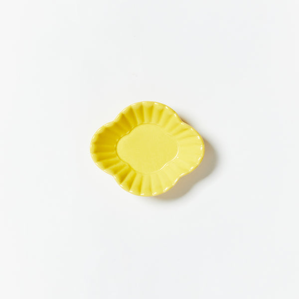 Marumitsu Mini Flower Plate Yellow