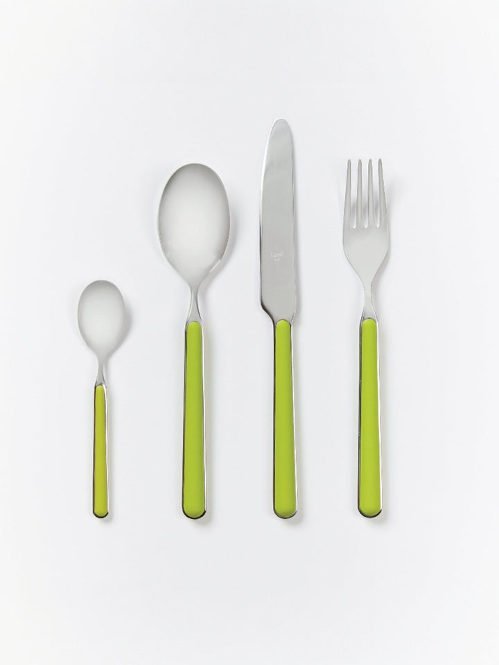 Fantasia Cutlery Set: Olive Green