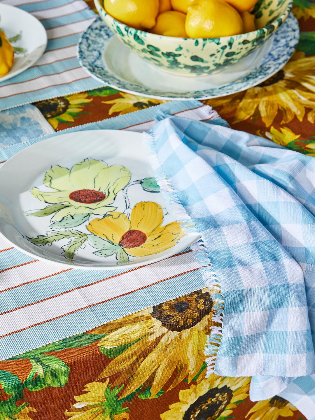 Gingham Blue Napkins - Almost Perfect