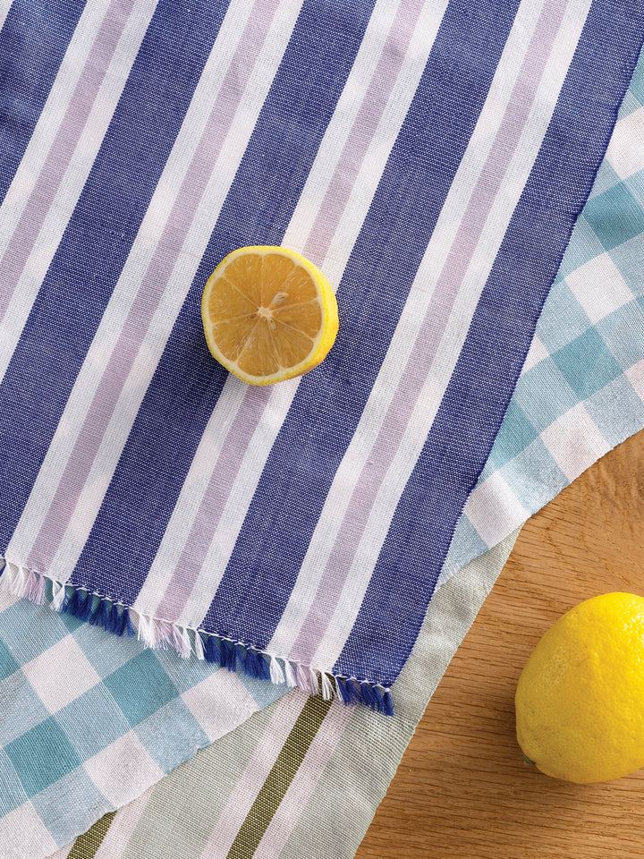 Woven Stripe Blue Napkins - Almost Perfect