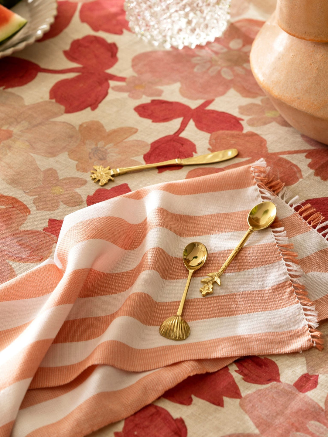 Woven Stripe Pink Napkins - Almost Perfect