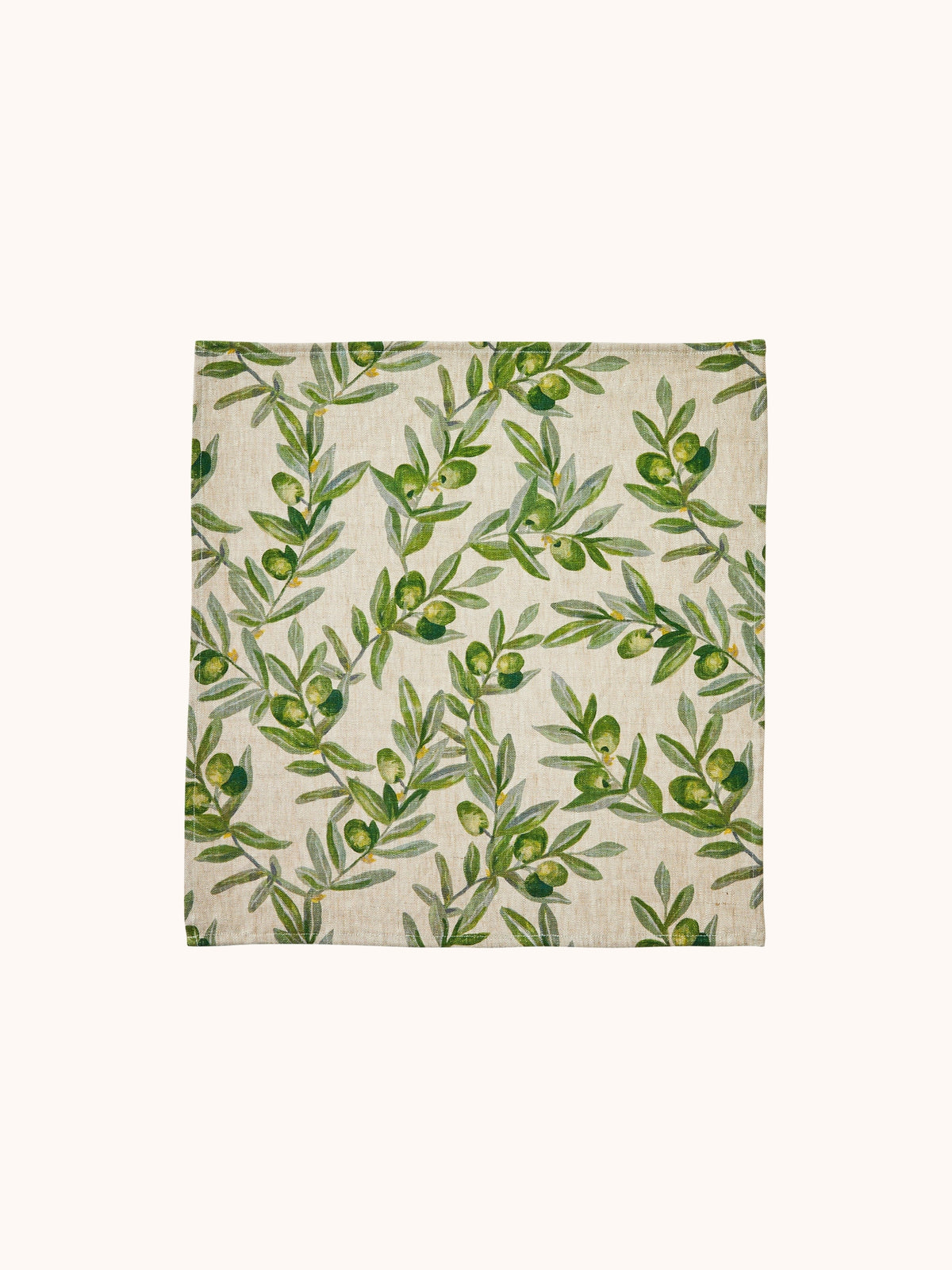Olive Green Linen Napkins