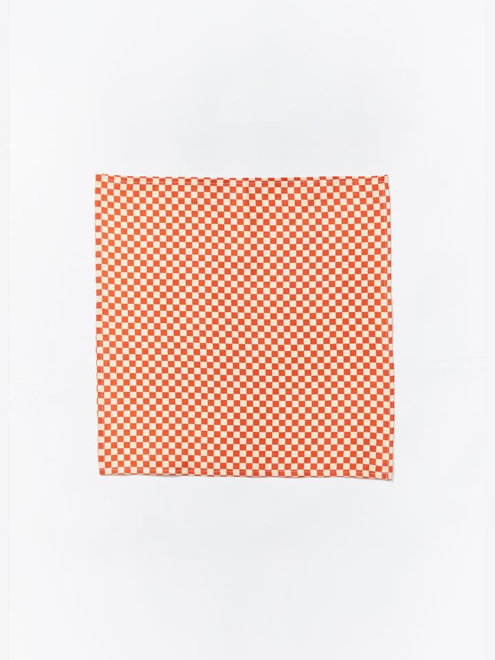 Tiny Checkers Red Napkins - Almost Perfect