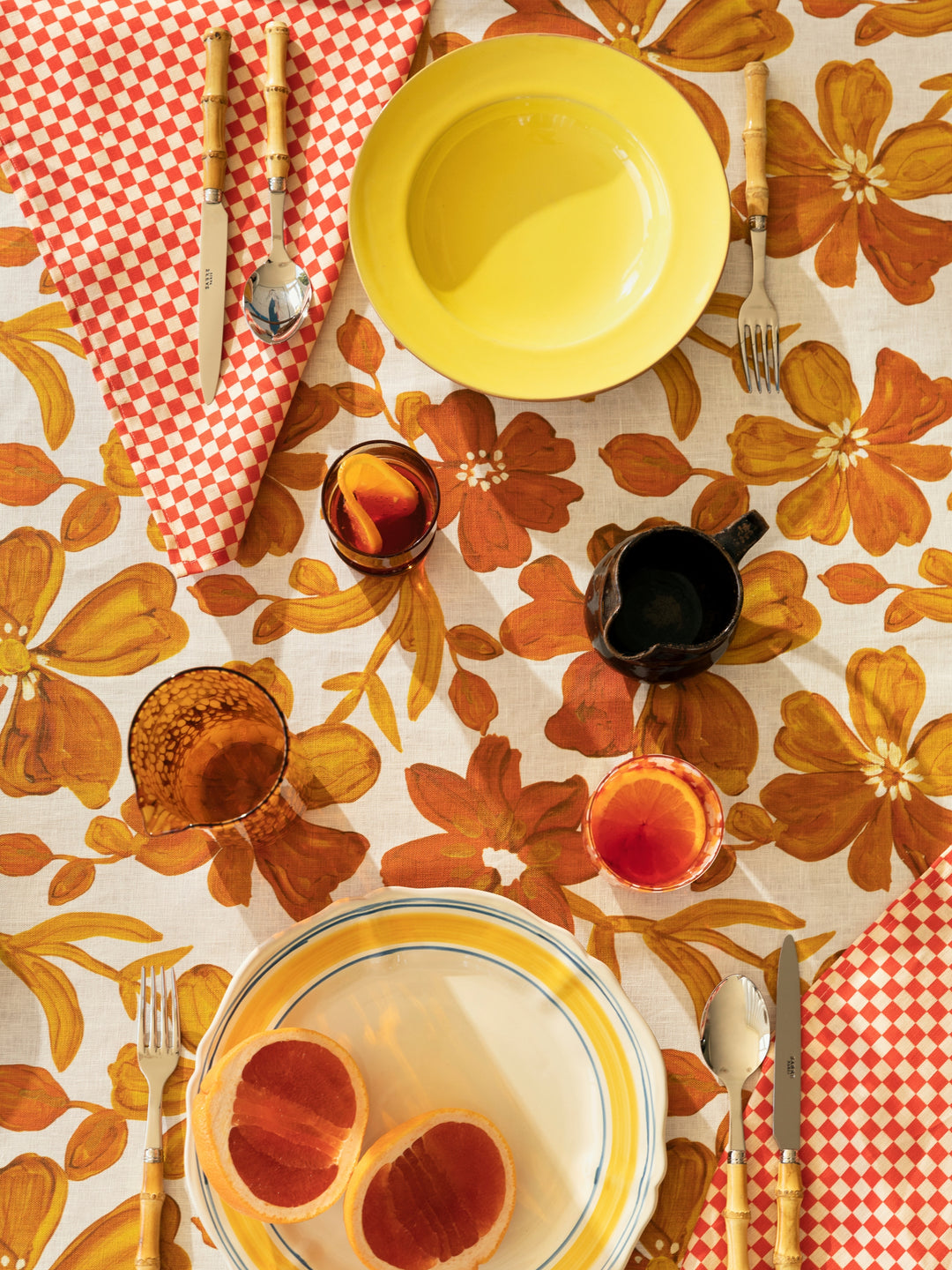 Tiny Checkers Red Napkins - Almost Perfect