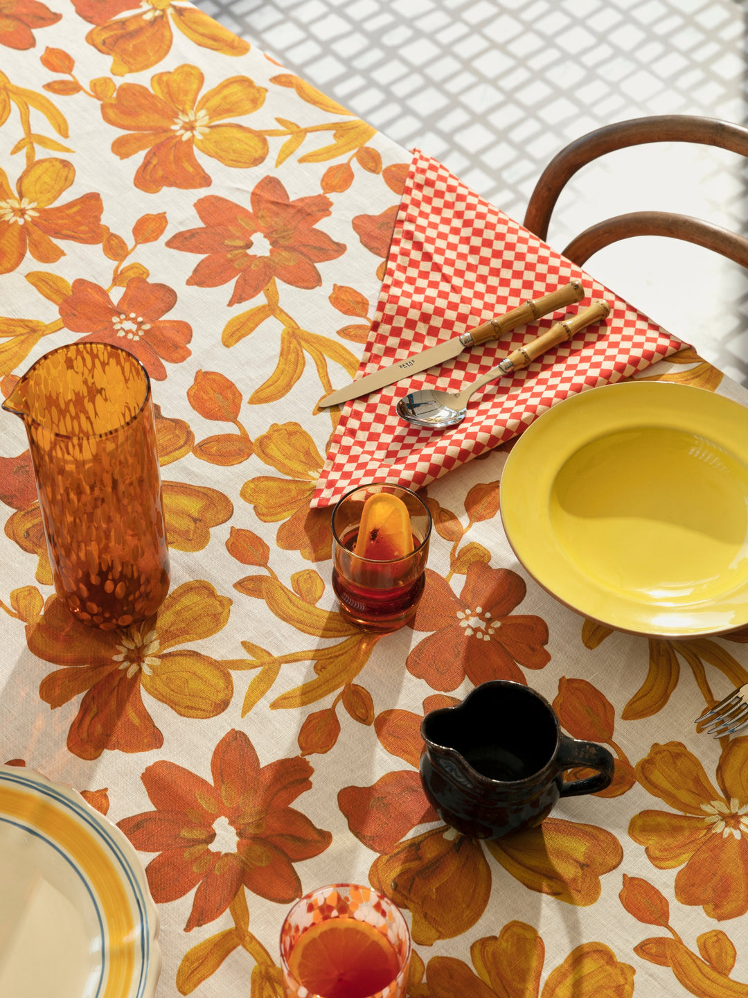 Tiny Checkers Red Napkins - Almost Perfect