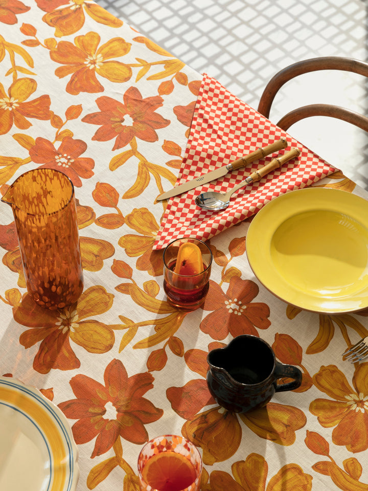 Tiny Checkers Red Napkins - Almost Perfect