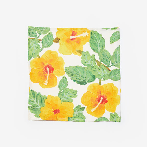 Hibiscus Yellow Napkins (set of 6)