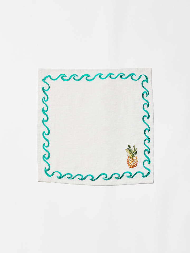 Mixed Surf Embroidered Napkins - Almost Perfect