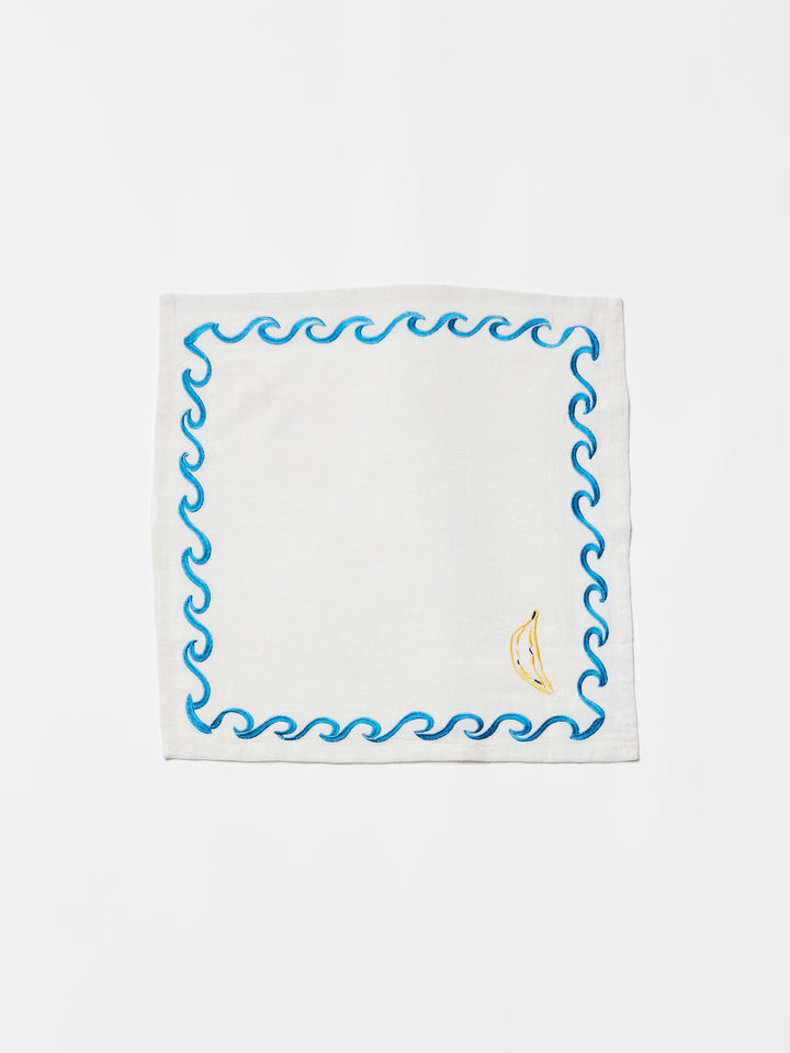 Mixed Surf Embroidered Napkins - Almost Perfect