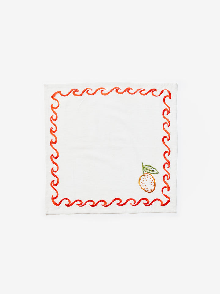 Mixed Surf Embroidered Napkins - Almost Perfect