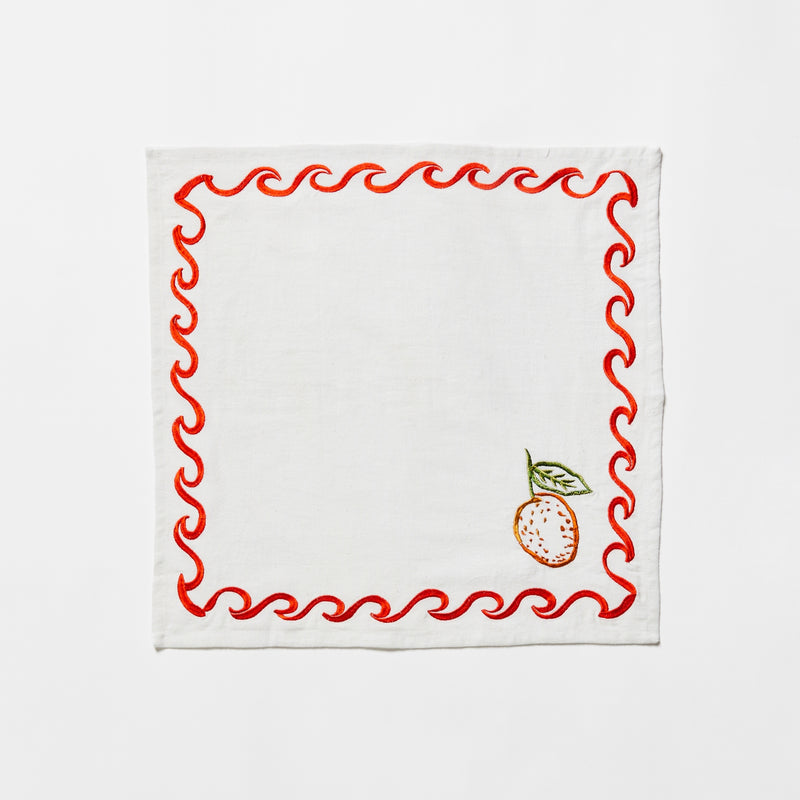 Mixed Surf Embroidered Napkins (set of 6)