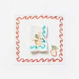 Mixed Surf Embroidered Napkins (set of 6)
