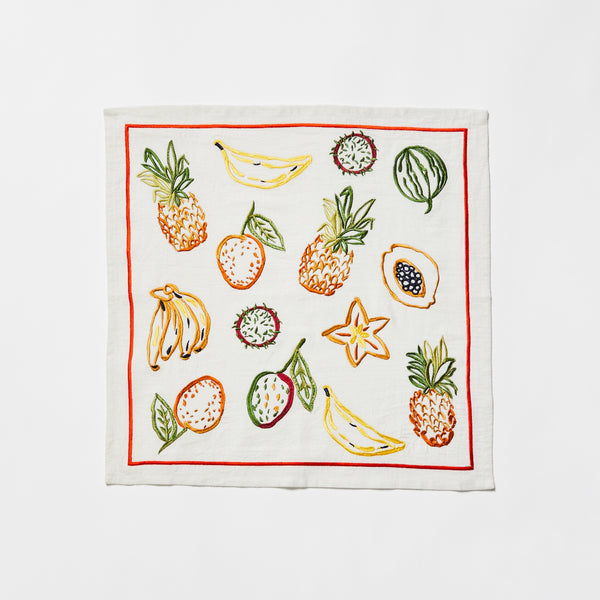 Tropics Multi Embroidered Napkins (set of 4)