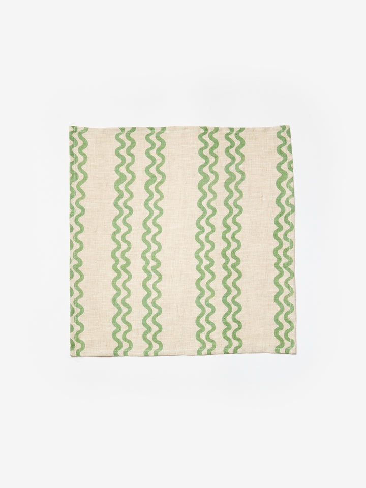 Double Waves Green Napkins - Almost Perfect