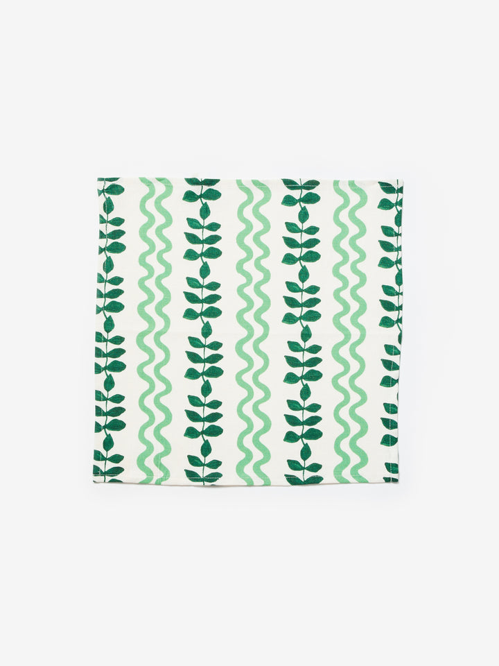 Ferns & Waves Green Napkins - Almost Perfect