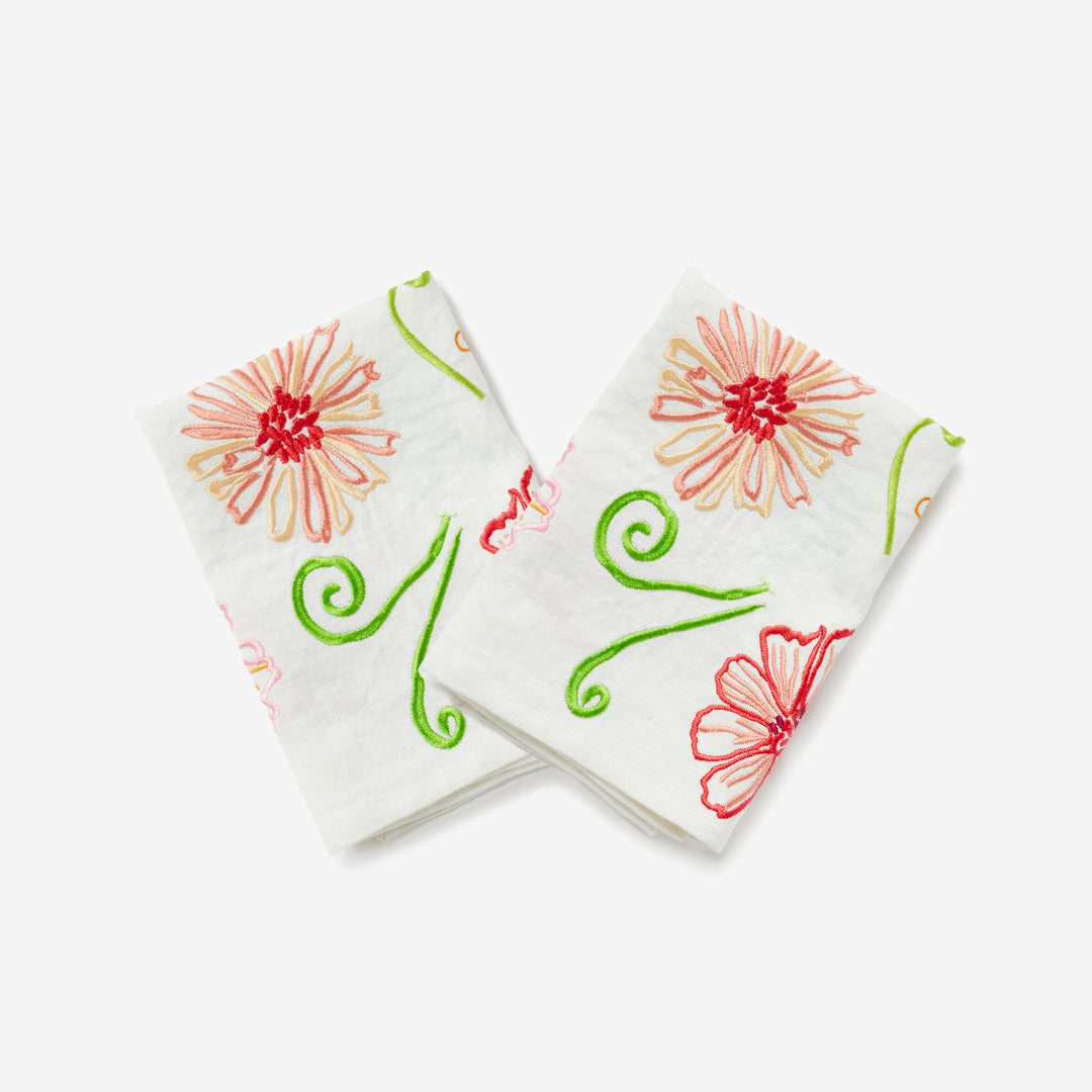 Linen Napkins Australia | Pink Floral | Bonnie and Neil