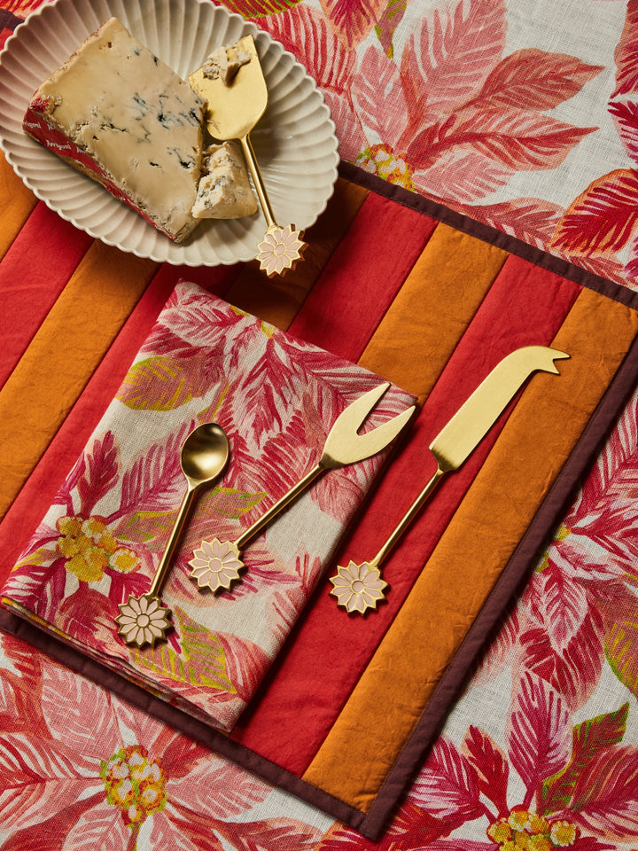 Poinsettia Red Napkins