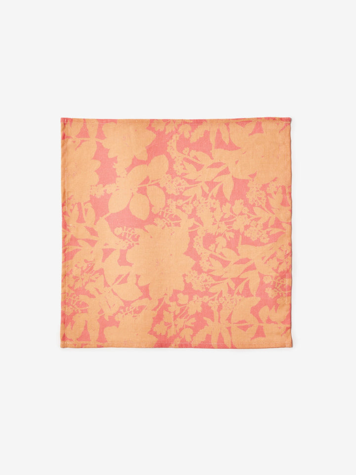 Herbs Reverse Pink Peach Napkins