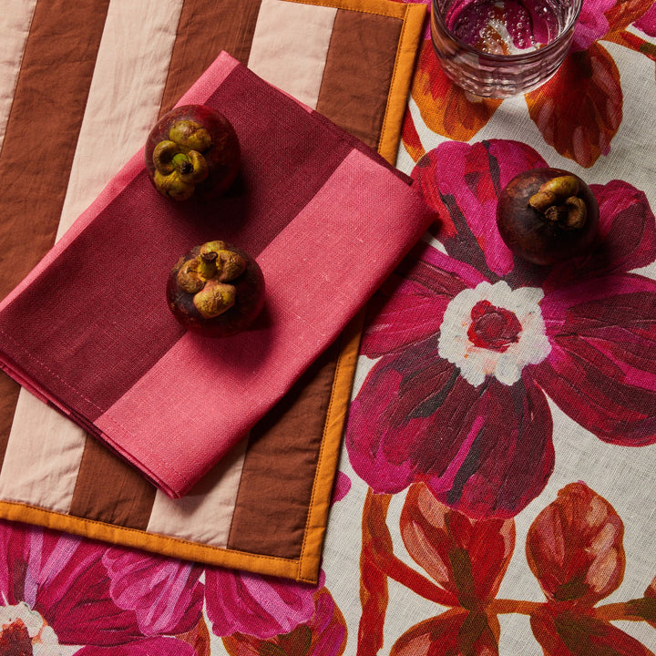 Big Stripe Cerise Napkins