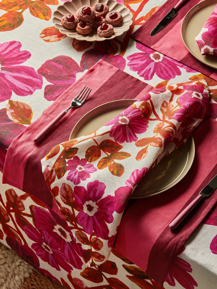 Big Stripe Cerise Napkins Almost Perfect