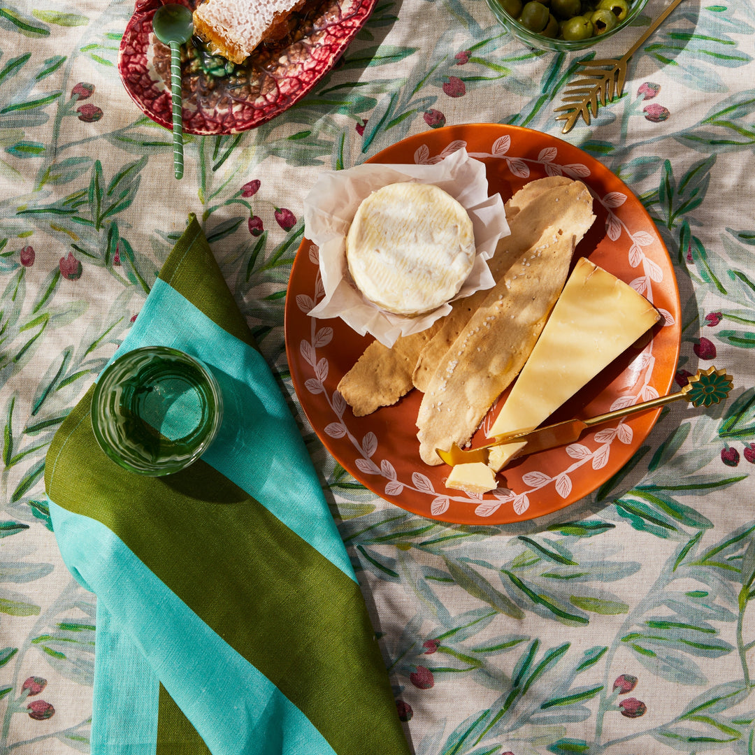 Big Stripe Mint Napkins