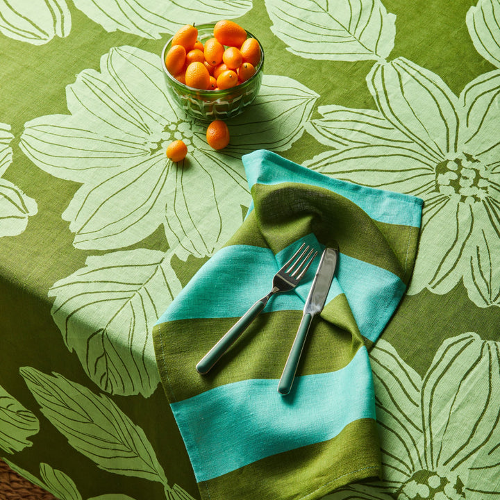 Big Stripe Mint Napkins