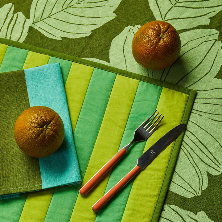 Big Stripe Mint Napkins