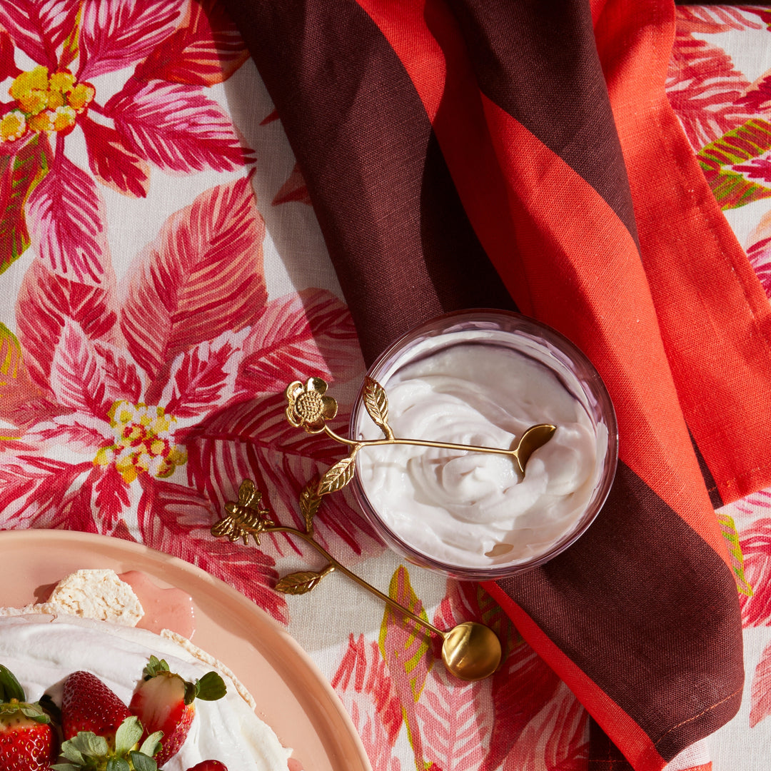 Big Stripe Burgundy Napkins