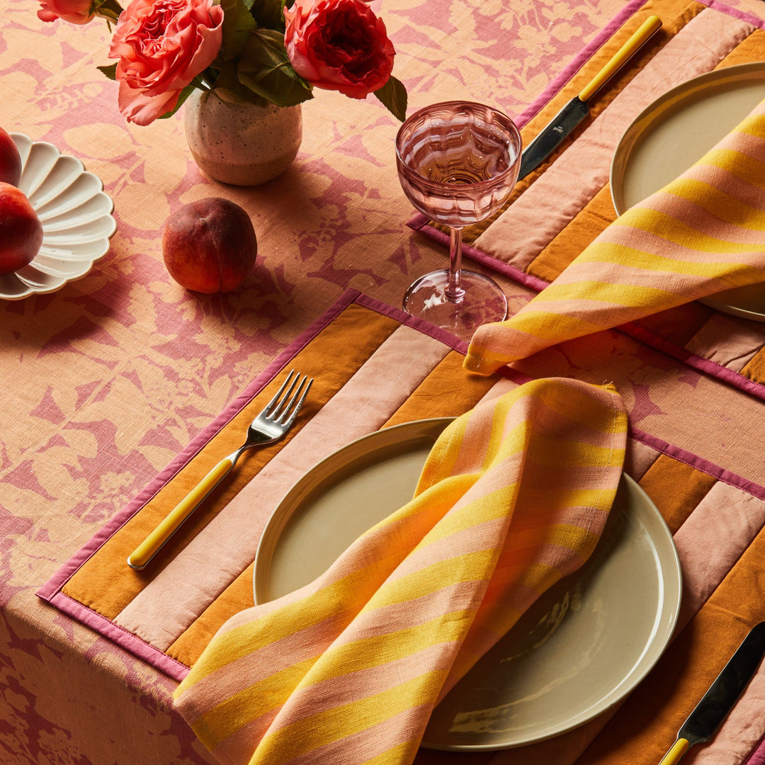 Thin Stripe Yellow Napkins