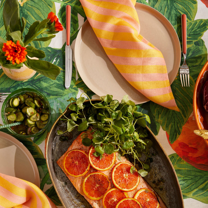 Thin Stripe Yellow Napkins