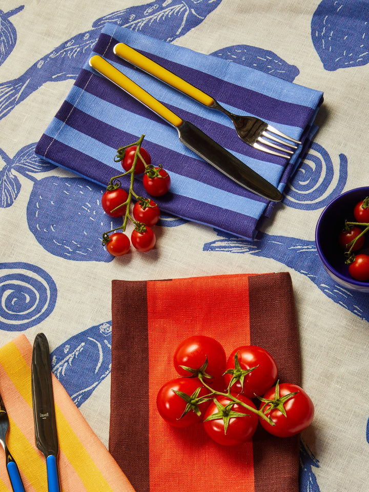 Thin Stripe Blue Napkins