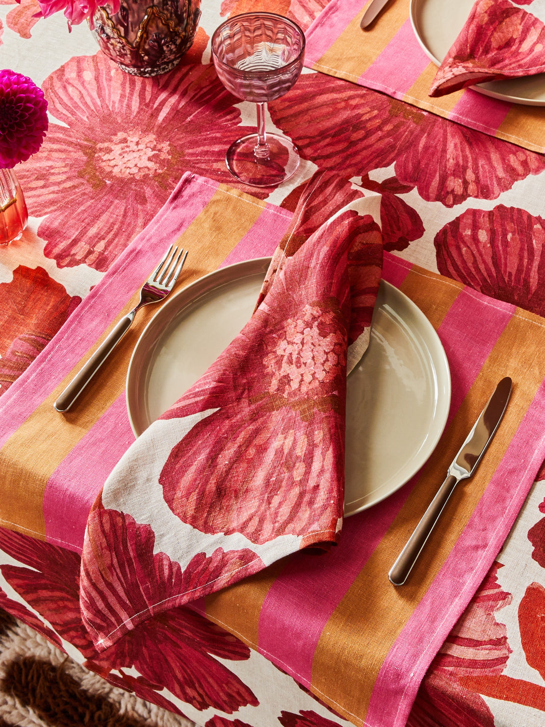 Leon Cerise Napkins