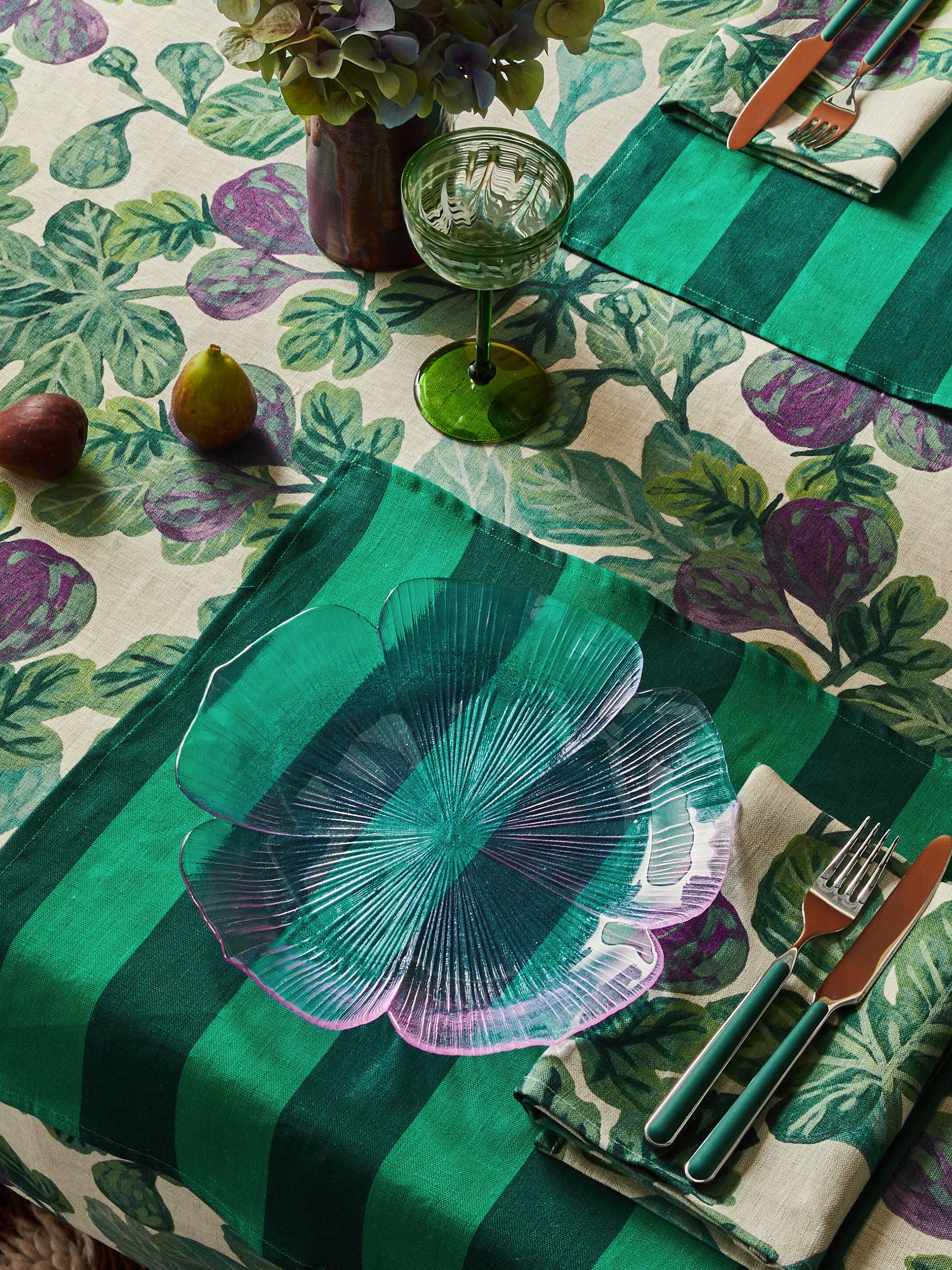 Stripe Emerald Napkins - Almost Perfect