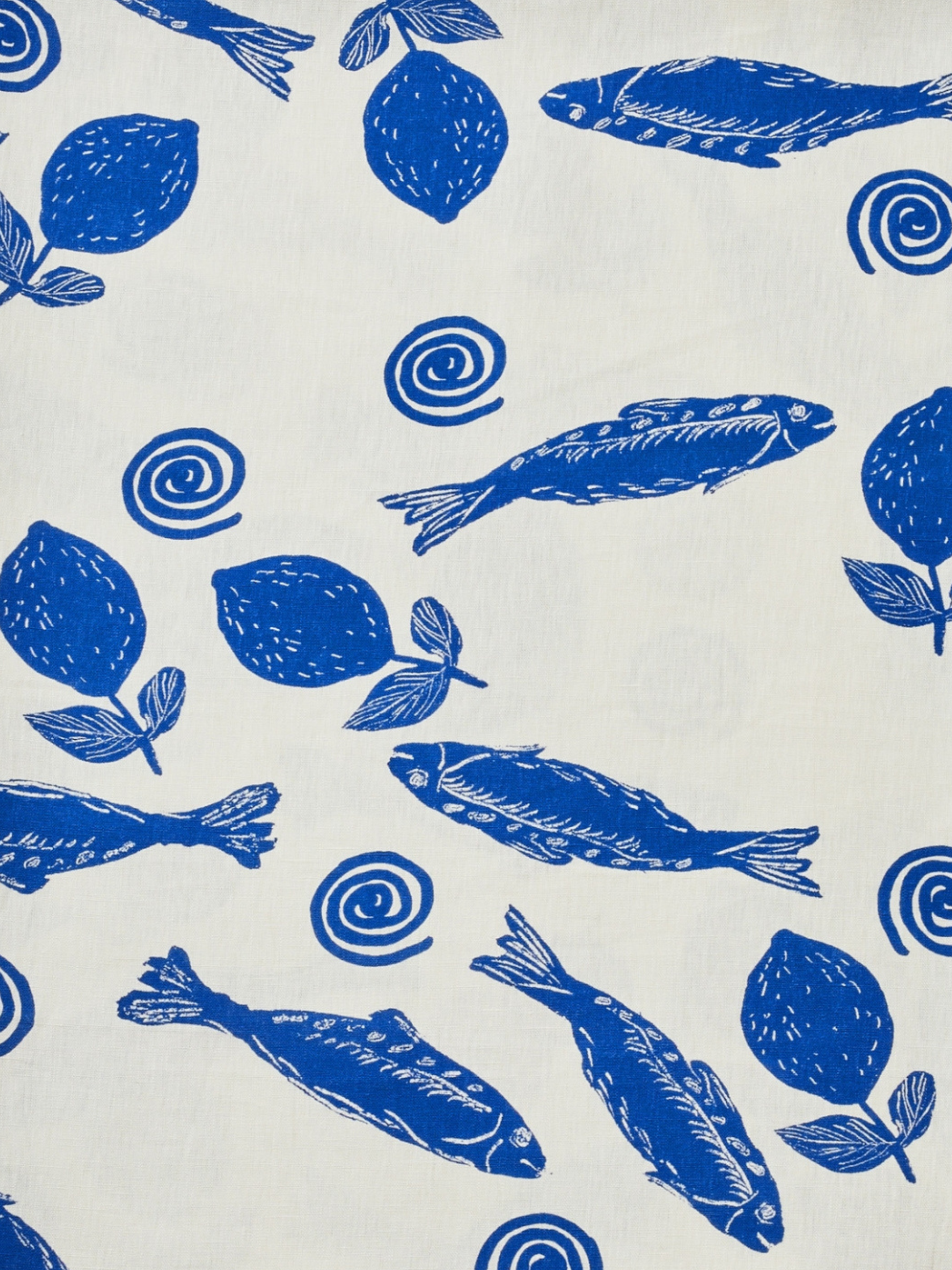 Sardines Blue Linen Napkins