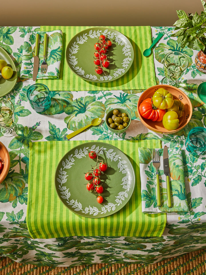 Heirloom Green Linen Napkins